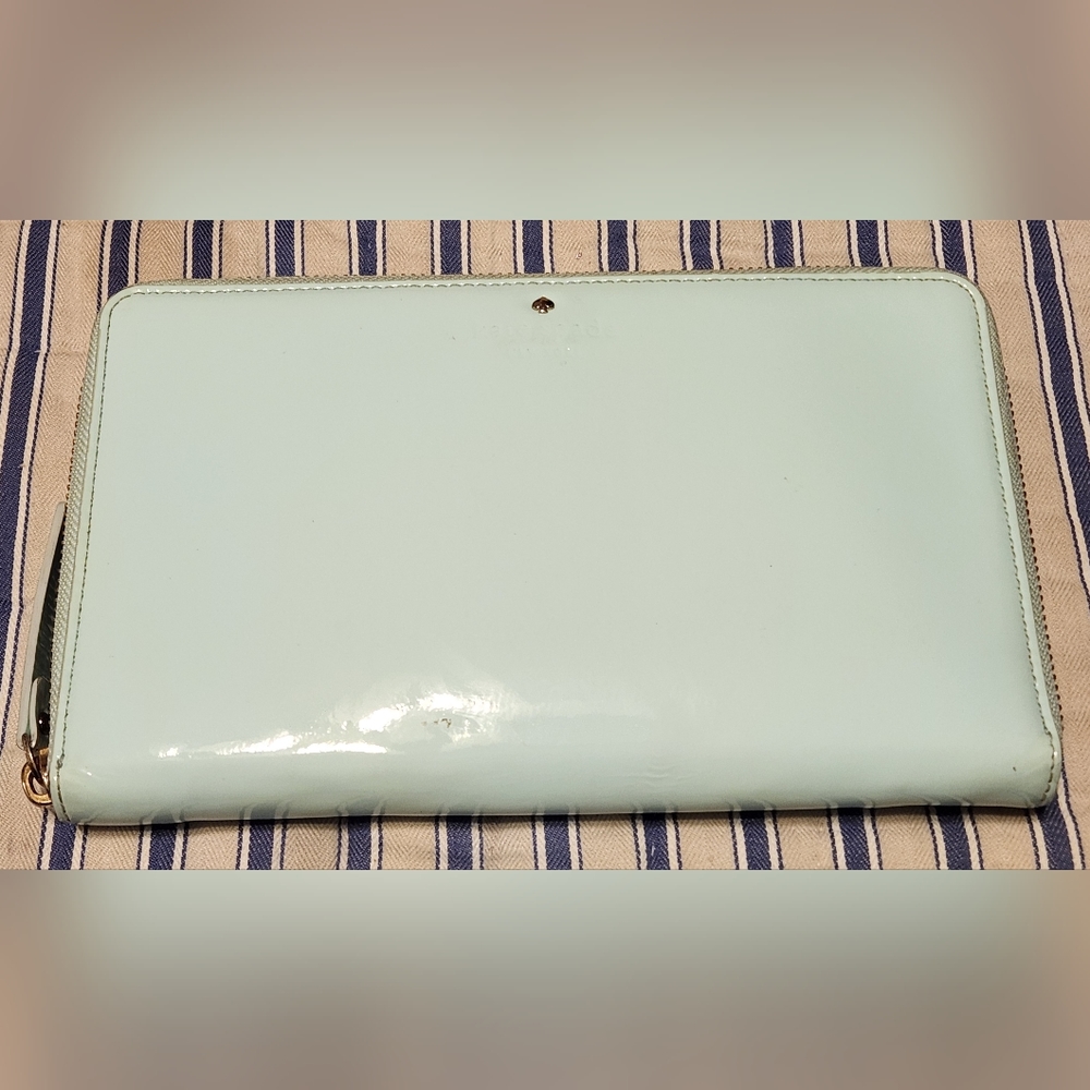 Kate Spade large robin-egg blue wallet